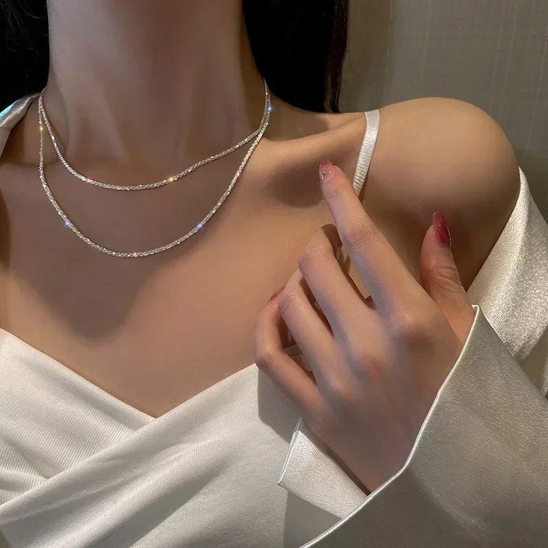 Romantic & Stylish Pendant Necklace, Fashion Clavicle Chain Jewelry for Weddings, Parties & Daily Wear