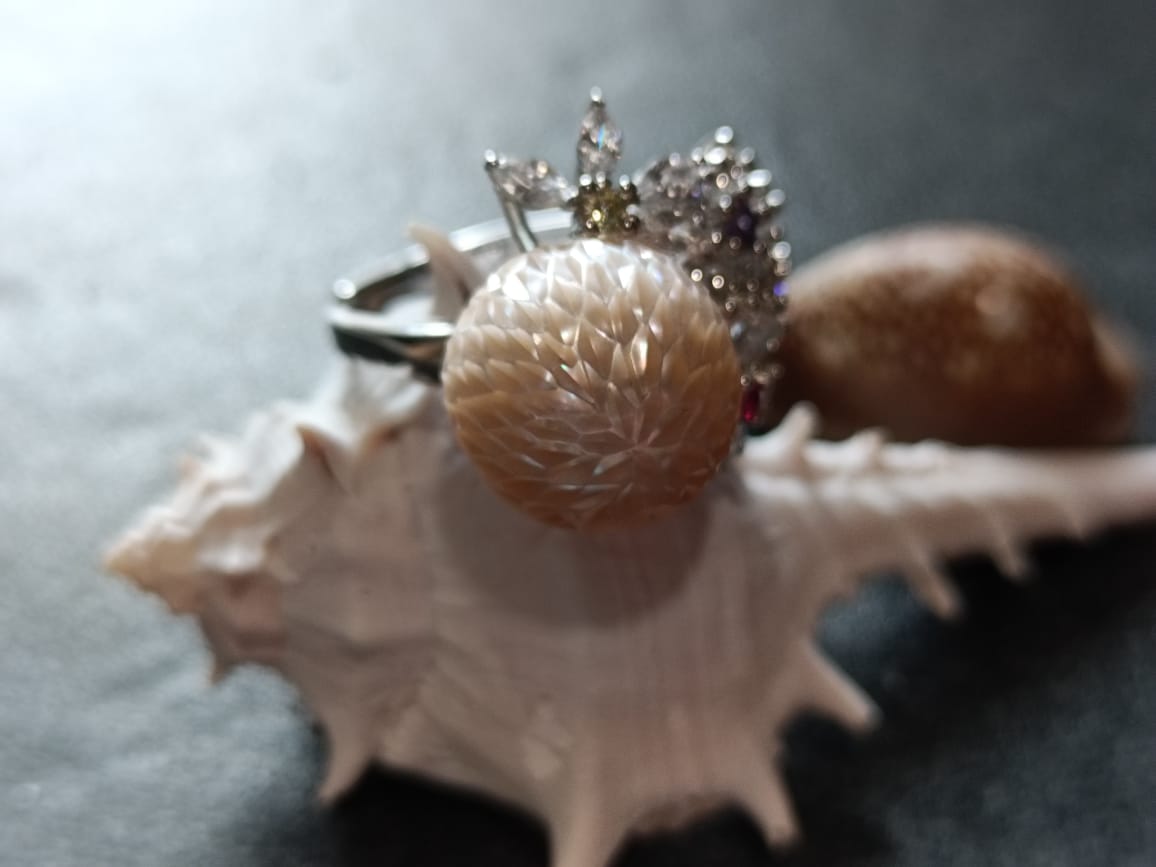Urban Spark Pearl Ring