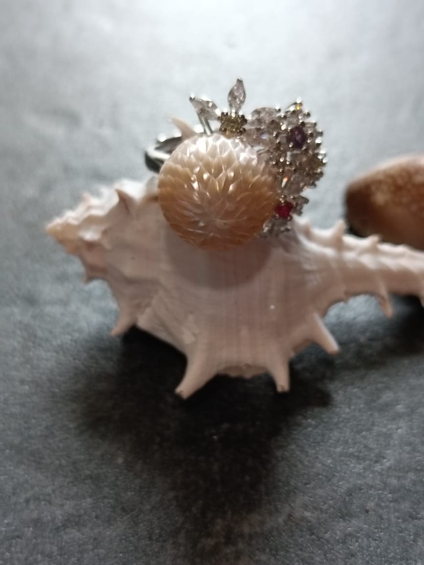 Urban Spark Pearl Ring