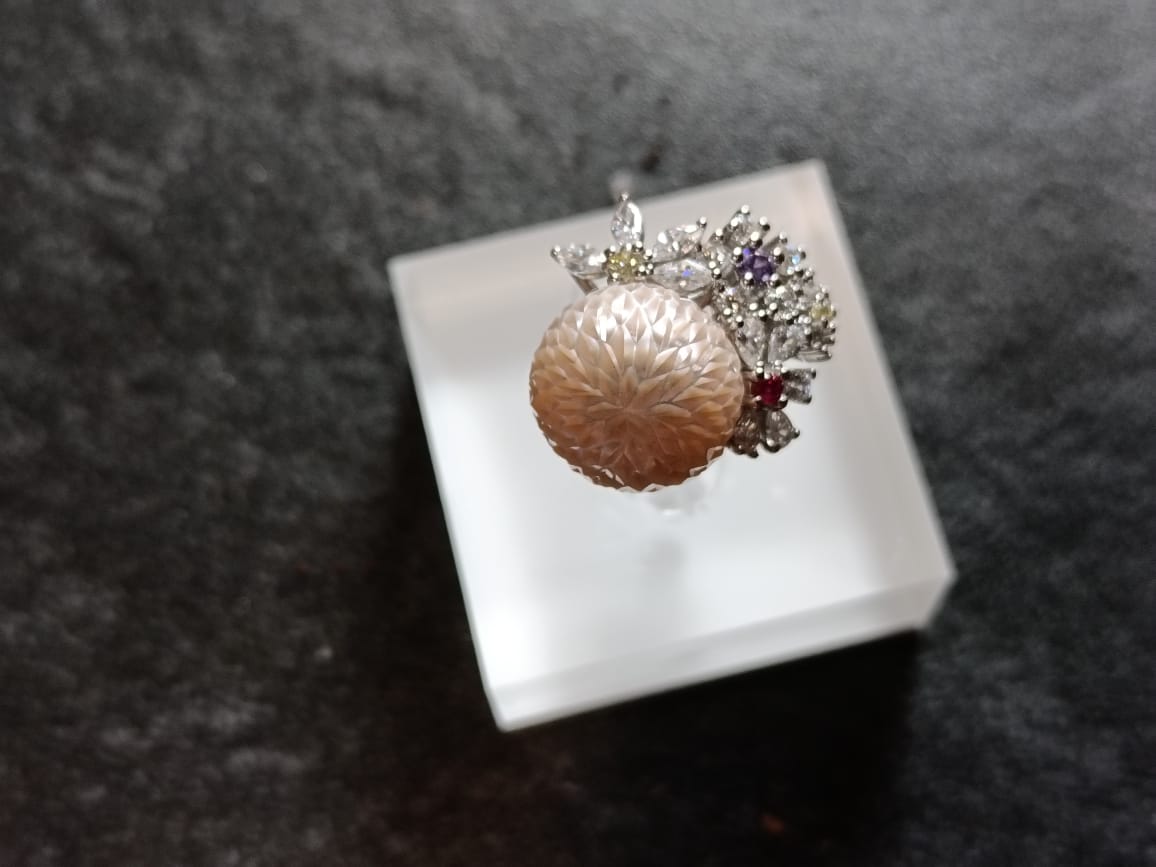 Urban Spark Pearl Ring