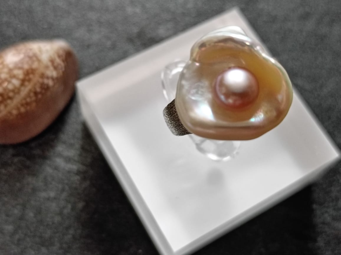 The Sound of The Ocean Pearl Ring