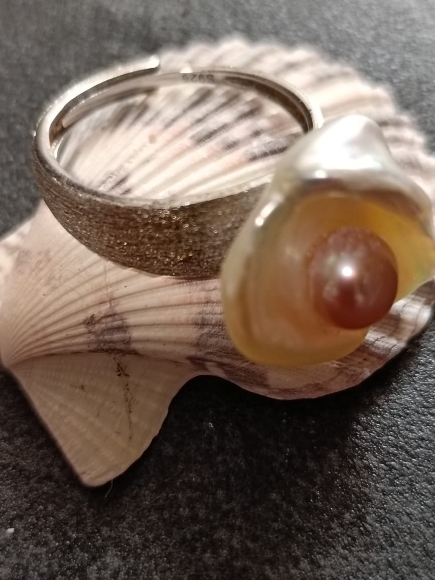 The Sound of The Ocean Pearl Ring