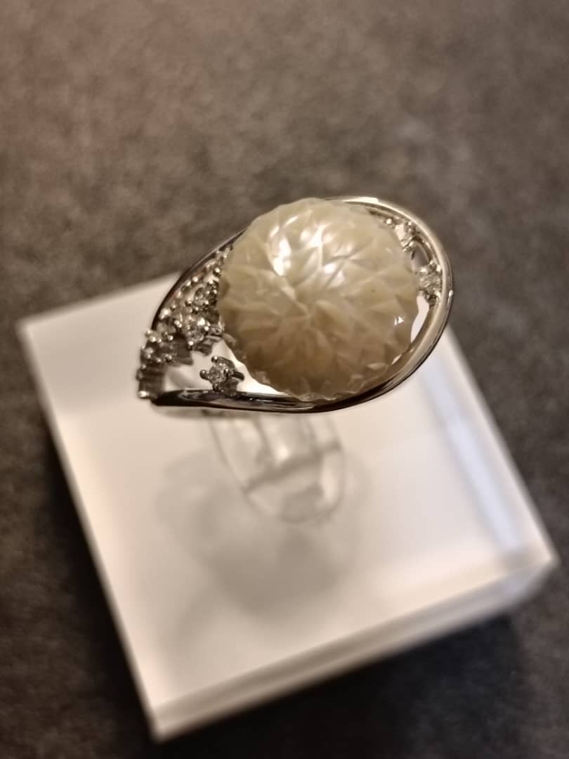 Purity of the Ocean Pearl Ring