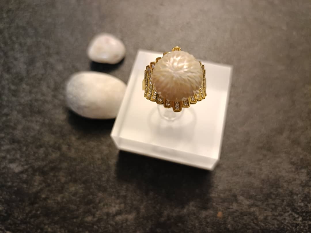 Ocean Drift Pearl Ring