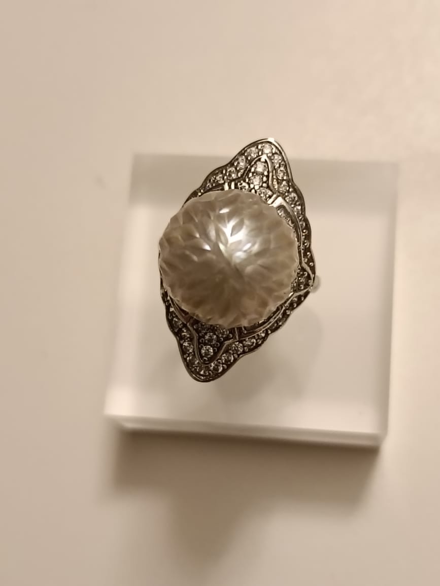 Ancient Gothic Pearl Ring
