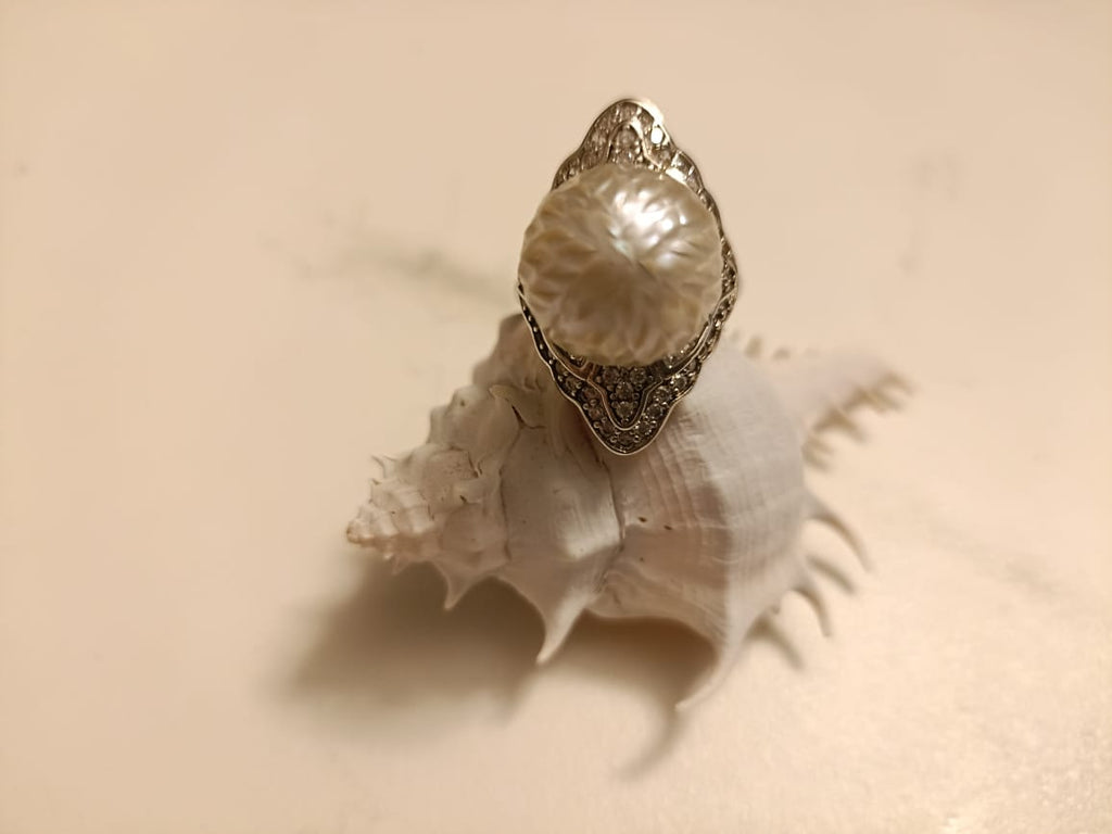 Ancient Gothic Pearl Ring