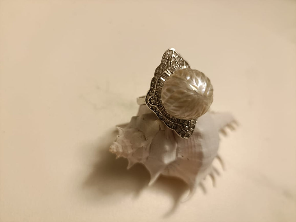 Ancient Gothic Pearl Ring