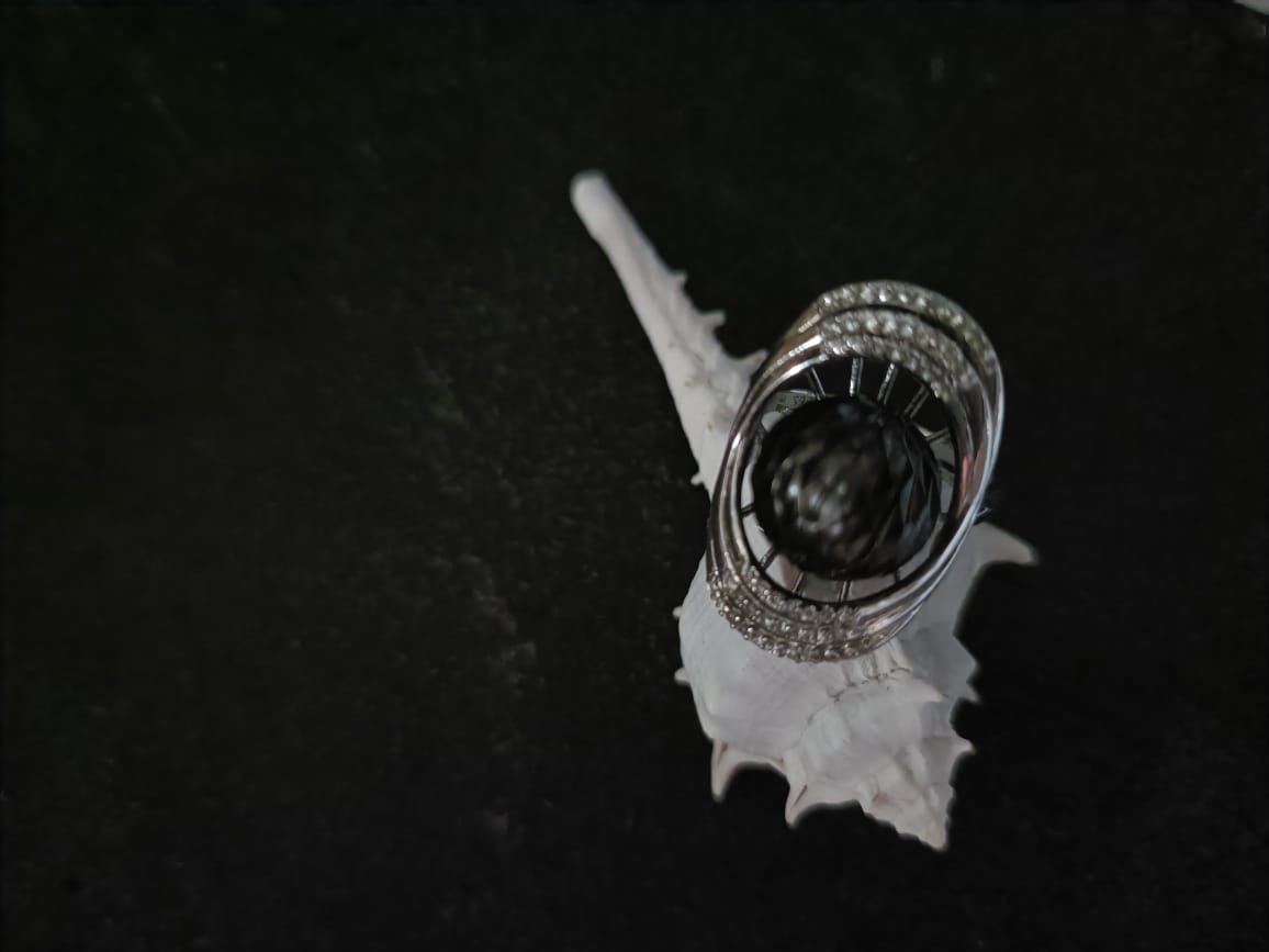 Lady Eleanor Black Pearl Ring