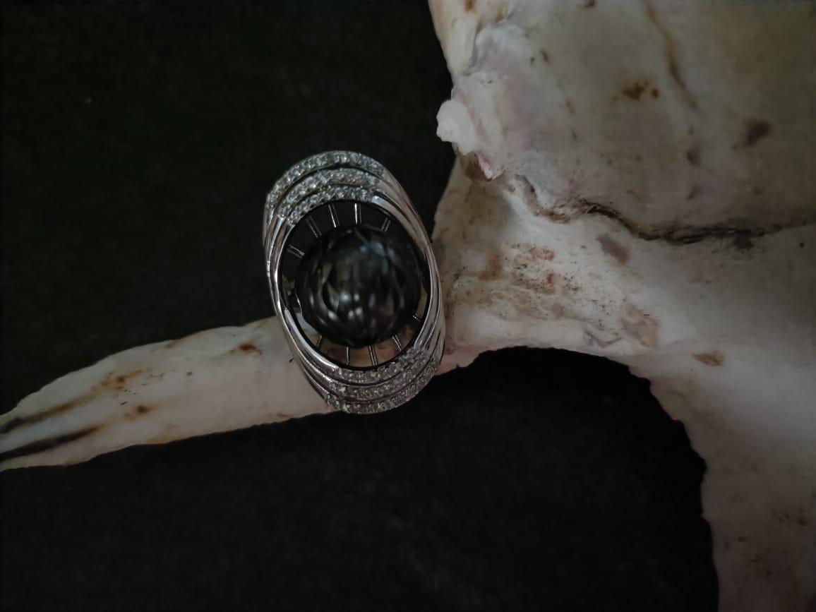 Lady Eleanor Black Pearl Ring