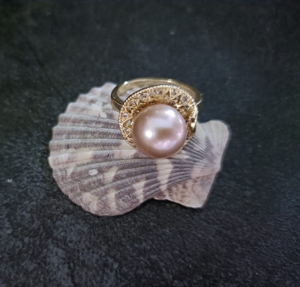 Timeless Ivory Pearl Ring