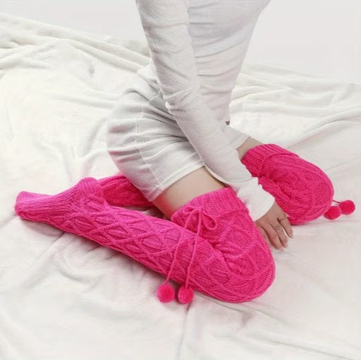 Warm Winter Thick Leg Warmers - Cozy for Dresses Boot Socks for Cold Weather