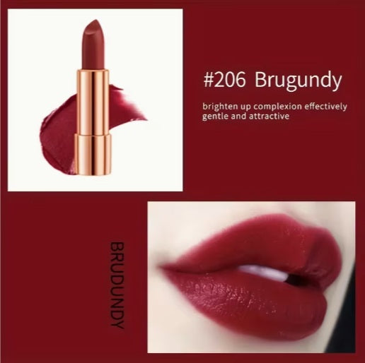 Silver Chain Bag with Velvet Matte Lipstick Set - Long-Lasting, Waterproof & Smudge-Proof Retractable Lipsticks