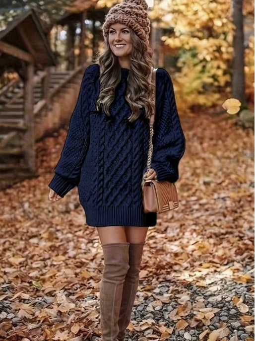 Women’s Winter Sweater – Trendy Directional Knit Pullover for Cozy Cold-Weather Style