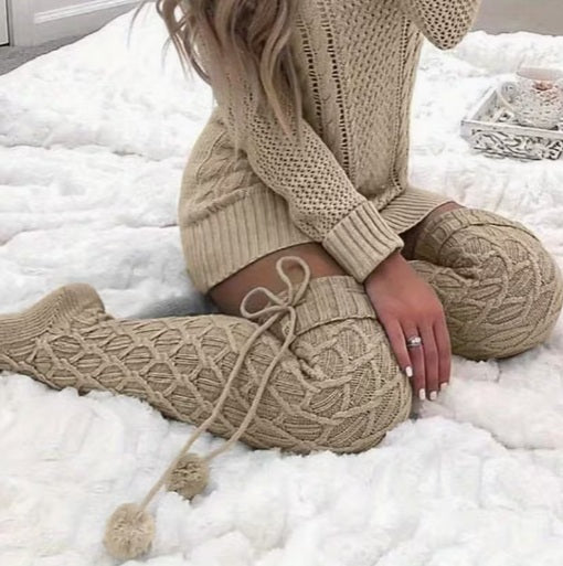 Warm Winter Thick Leg Warmers - Cozy for Dresses Boot Socks for Cold Weather